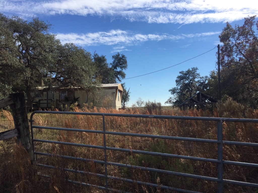 View From Driveway Gate looking into Lot.